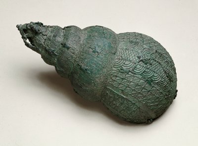 Vessel in the form of a shell, Igbo-Ukwu, 9th - 10th century by Nigerian